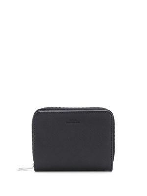 A.P.C. portefeuille zippé à logo - Noir