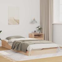 Bedframe Bruin 90 x 200 cm Massief grenenhout