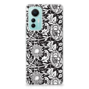 Xiaomi 12 Lite TPU Case Black Flowers