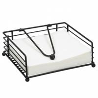 Gerimport Servettenhouder - metaaldraad - 18 x 7 cm - metaal - tafeldecoratie