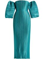 L'IDÉE Off-shoulder avondjurk - Blauw - thumbnail