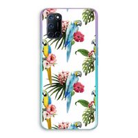 Kleurrijke papegaaien: Oppo A52 Transparant Hoesje