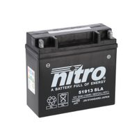 NITRO Gesloten batterij onderhoudsvrij, Batterijen voor motor & scooter, 51913-SLA