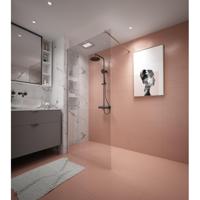 Adema Dawn Inloopdouche - 100x200cm - wandprofiel - stabilisatiestang - helder glas - chroom SW1128992/SW1381721/SW1381724