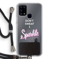 Sparkle quote: Samsung Galaxy M31 Transparant Hoesje met koord Sparkle quote: Samsung Galaxy M31 Transparant Hoesje met koord