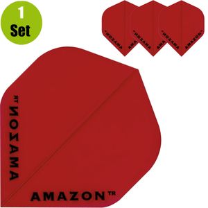 Amazon Transparante Dartflights - Rood
