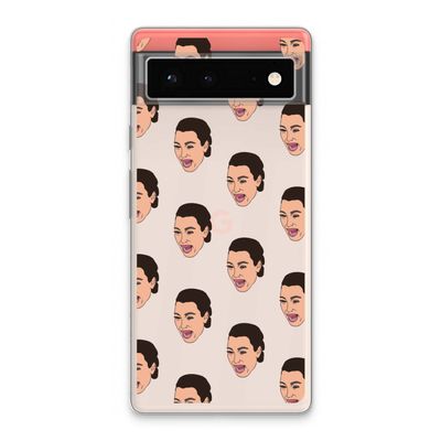 Ugly Cry Call: Google Pixel 6 Transparant Hoesje