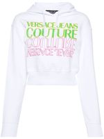 Versace Jeans Couture hoodie en coton à logo imprimé - Blanc - thumbnail