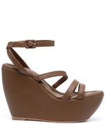 Paloma Barceló almond-toe sandals - Marron - thumbnail