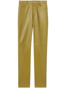 Proenza Schouler White Label pantalon fuselé en cuir - Vert