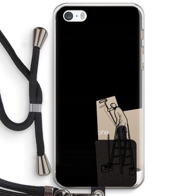 Musketon Painter: iPhone 5 / 5S / SE Transparant Hoesje met koord