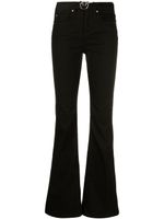 PINKO pantalon évasé à boucle Love Birds - Noir