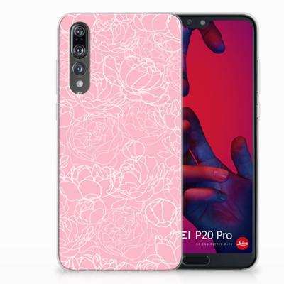 Huawei P20 Pro | TPU Case | White Flowers