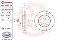 Brembo Remschijven 09.5584.11 - thumbnail