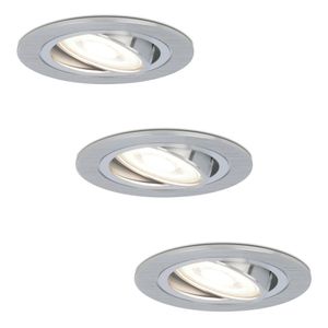 HOFTRONIC™ Set van 3 stuks dimbare LED inbouwspots Chandler met 5 Watt 6000K spot kantelbaar