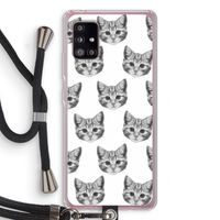 Kitten: Samsung Galaxy A51 5G Transparant Hoesje met koord