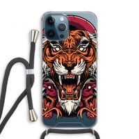 Tiger and Rattlesnakes: iPhone 12 Pro Transparant Hoesje met koord