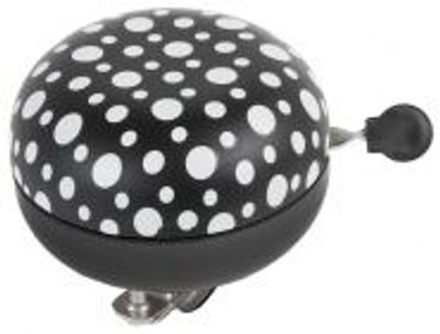 M-Wave bel ding-dong 80mm zwart-wit, glow in the dark (hangverpakking)