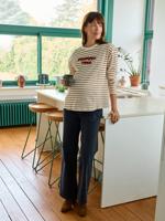 T-shirt zwangerschaps- en borstvoeding in biologisch katoen* karamel
