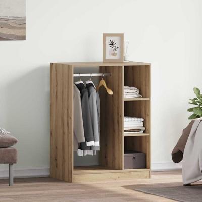 Kledingkast met plank artisanaal eikenkleurig 77 x 48 x 102 cm