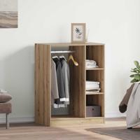 Kledingkast met plank artisanaal eikenkleurig 77 x 48 x 102 cm