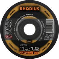 Rhodius 207438 Doorslijpschijf recht 115 mm 1 stuk(s) RVS, Staal