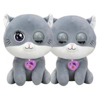 Silverlit winksies blauwe kat interactieve knuffel