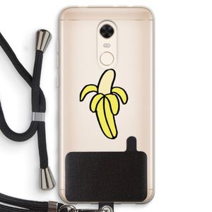 Banana: Xiaomi Redmi 5 Transparant Hoesje met koord