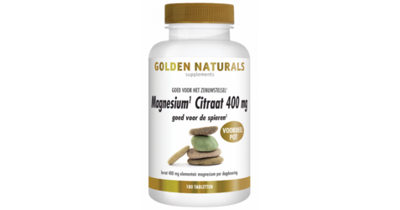 Golden Naturals - Magnesium Citraat 400mg