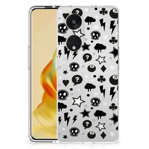 Silicone Back Case OPPO Reno8 T 5G Silver Punk