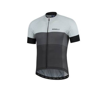 Rogelli fietsshirt Boost zwart/donkergrijs/wit
