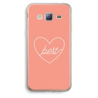 Best heart: Samsung Galaxy J3 (2016) Transparant Hoesje