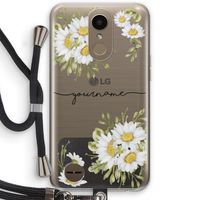 Daisies: LG K10 (2017) Transparant Hoesje met koord