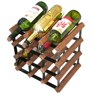 Vinata Cervo wijnrek - mahonie - 12 flessen