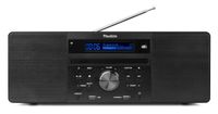 DAB radio met CD speler, Bluetooth, USB mp3 speler en radio - Stereo - Hout - Audizio Prato - thumbnail