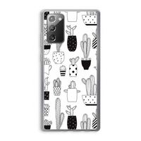 Cactusmotief: Samsung Galaxy Note 20 / Note 20 5G Transparant Hoesje