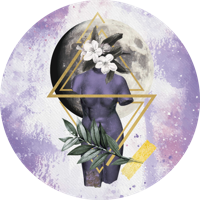 Digitale collage vinyl tapijt lavendel Digitale collage vinyl tapijt lavendel