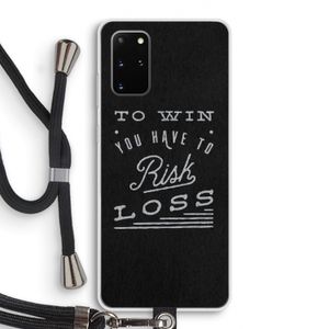 Risk loss: Samsung Galaxy S20 Plus Transparant Hoesje met koord