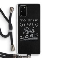 Risk loss: Samsung Galaxy S20 Plus Transparant Hoesje met koord