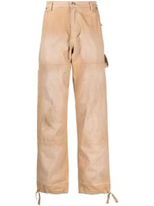 RHUDE pantalon à chevrons - Marron