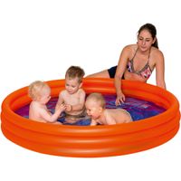 Oranje opblaasbaar zwembad 157 x 28 cm speelgoed - thumbnail