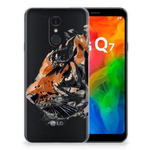 Hoesje maken LG Q7 Watercolor Tiger