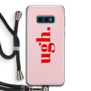 Ugh: Samsung Galaxy S10e Transparant Hoesje met koord