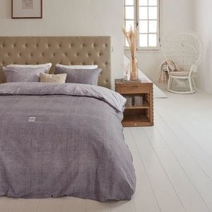 Rivièra Maison Rivièra Maison Coughton Court Dekbedovertrek - Mauve 140 x 200/220 cm