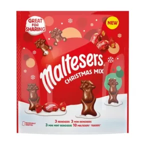 Maltesers Maltesers - Christmas Mix, Mint Chocolate & Milk Chocolate Selection Pouch 240 Gram