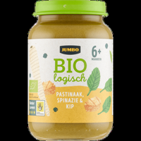 Jumbo Biologisch Babyvoeding Pastinaak, Spinazie & Kip 6+ Maanden 190 g
