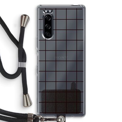 Rooster: Sony Xperia 5 Transparant Hoesje met koord
