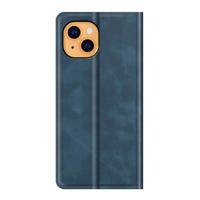 Casecentive Magnetische Leren Wallet iPhone 14 Plus blauw Casecentive Magnetische Leren Wallet iPhone 14 Plus blauw