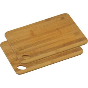 Snijplank - 2x - 24 x 35 cm - bamboe hout - broodplank - snijplankje - borrelplank