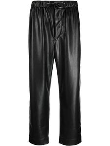 Nanushka pantalon Maven à coupe droite - Noir